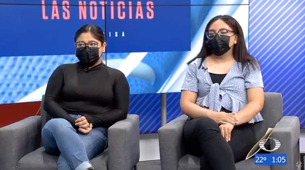 Ivonne y Sarahí en la entrevista