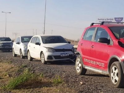 Una nube de polvo provocó un choque en cadena en ruta 7