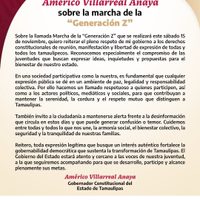 El Gobernador de Tamaulipas, Dr. Américo Villarreal Ayana: