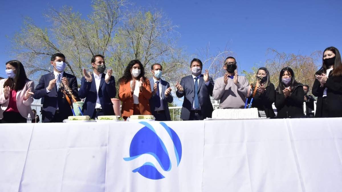 Mariano Gaido en el acto por el aniversario de Neuquén Capital. Fuente: (Twitter)