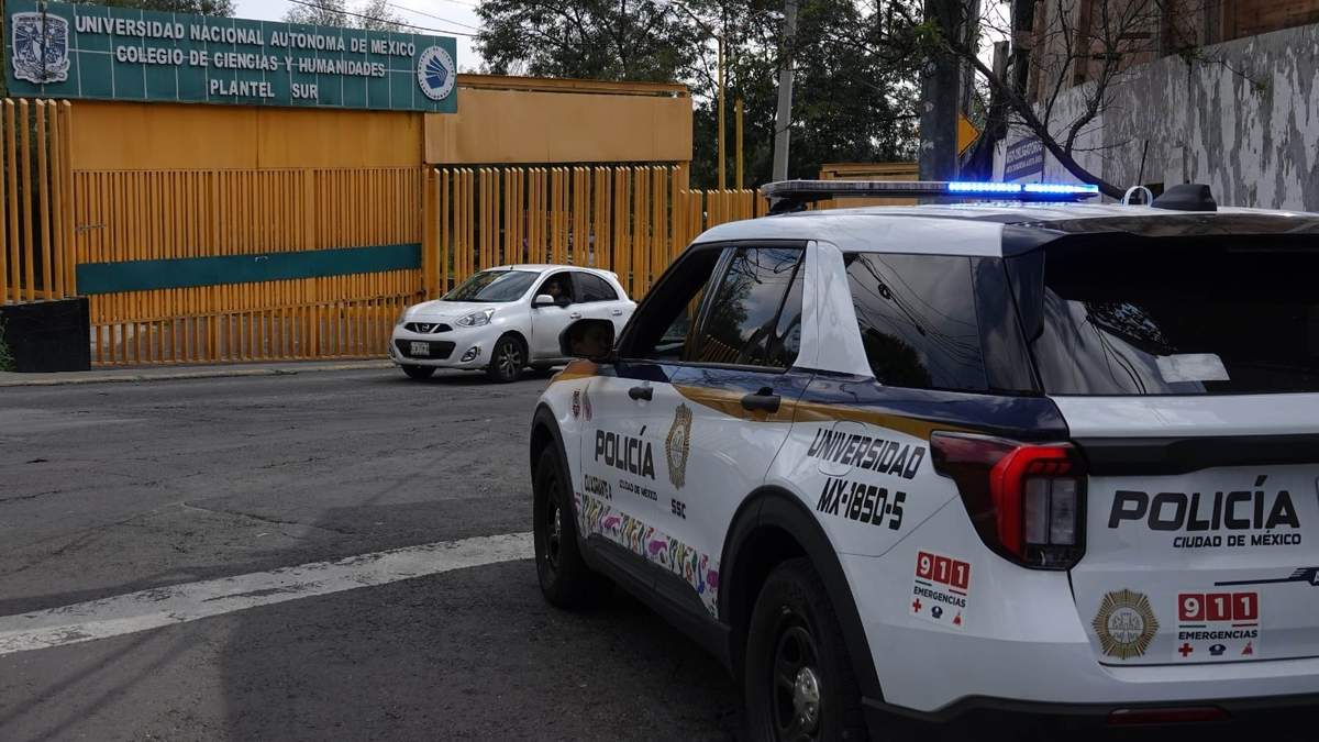 Policía vigila el CCH Sur