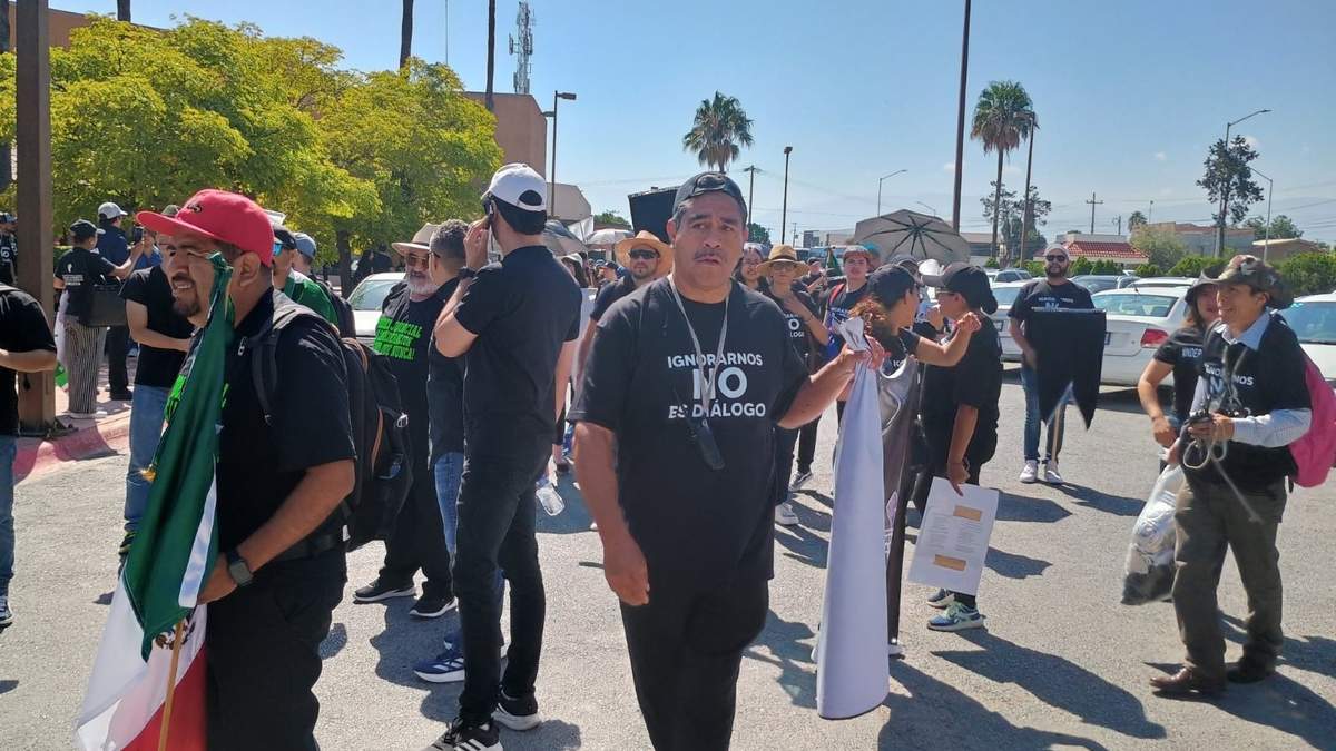 Trabajadores en protesta