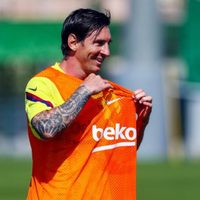 El increíble gol de Lionel Messi en el entrenamiento del Barcelona que se hizo viral
