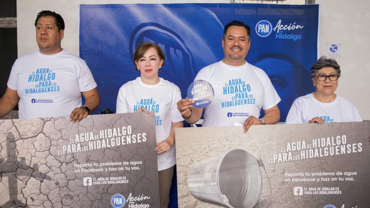 El PAN Hidalgo lleva a cabo acciones en contra de que se envíe agua a otras entidades