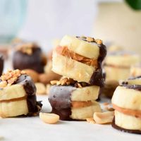 Snacks dulces y sanos de banana con chocolate: sin gluten ni azúcar agregada, para que comas sin culpa
