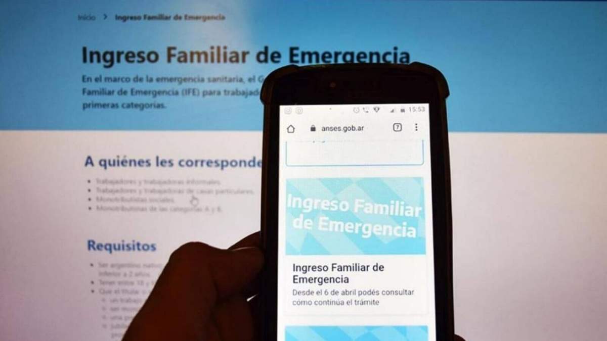 Página web del IFE del ANSES. Fuente: (Twitter)