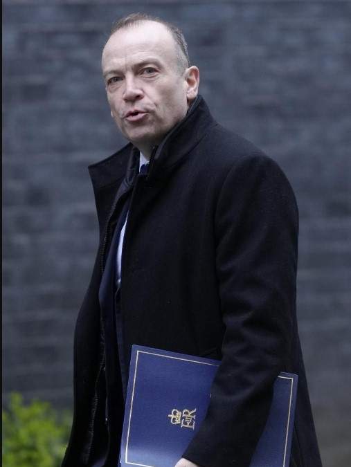El secretario de Estado para Irlanda del Norte Chris Heaton-Harris en Londres