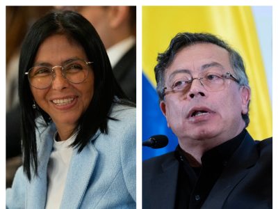 Delcy Rodríguez y Gustavo Petro se reúnen por primera vez con la figura de EU de fondo