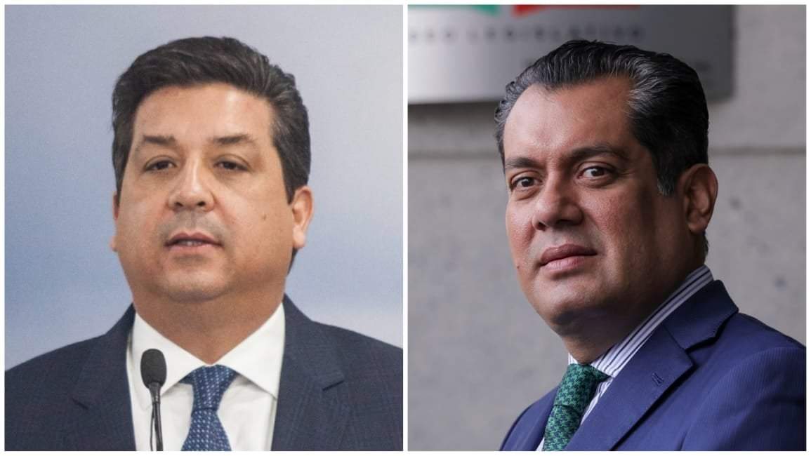El exgobernador de Tamaulipas, Francisco Javier García Cabeza de Vaca, y el diputado de morena, Sergio Gutiérrez Luna