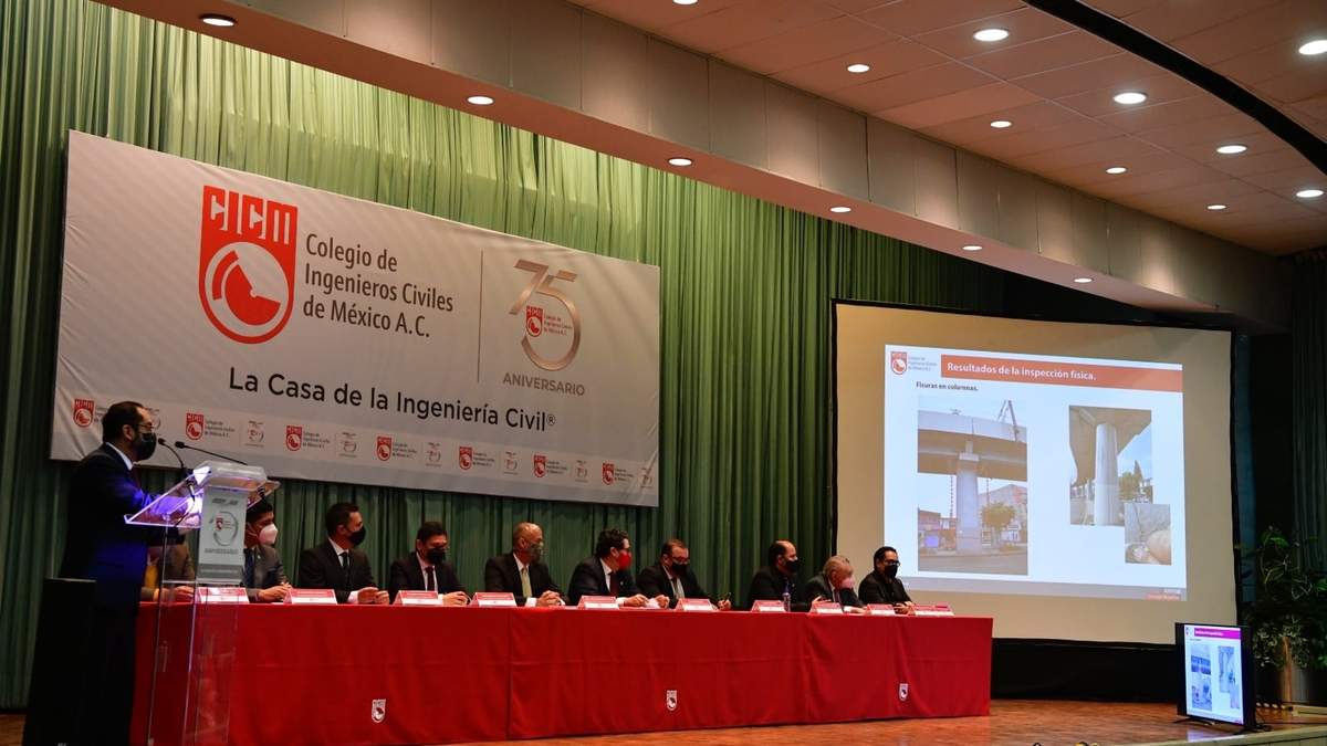 El Colegio de Ingenieros Civiles de México presentó un informe sobre las afectaciones en la Línea 12