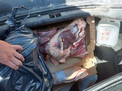Decomisaron 120 kilos de carne en el Tercer Puente