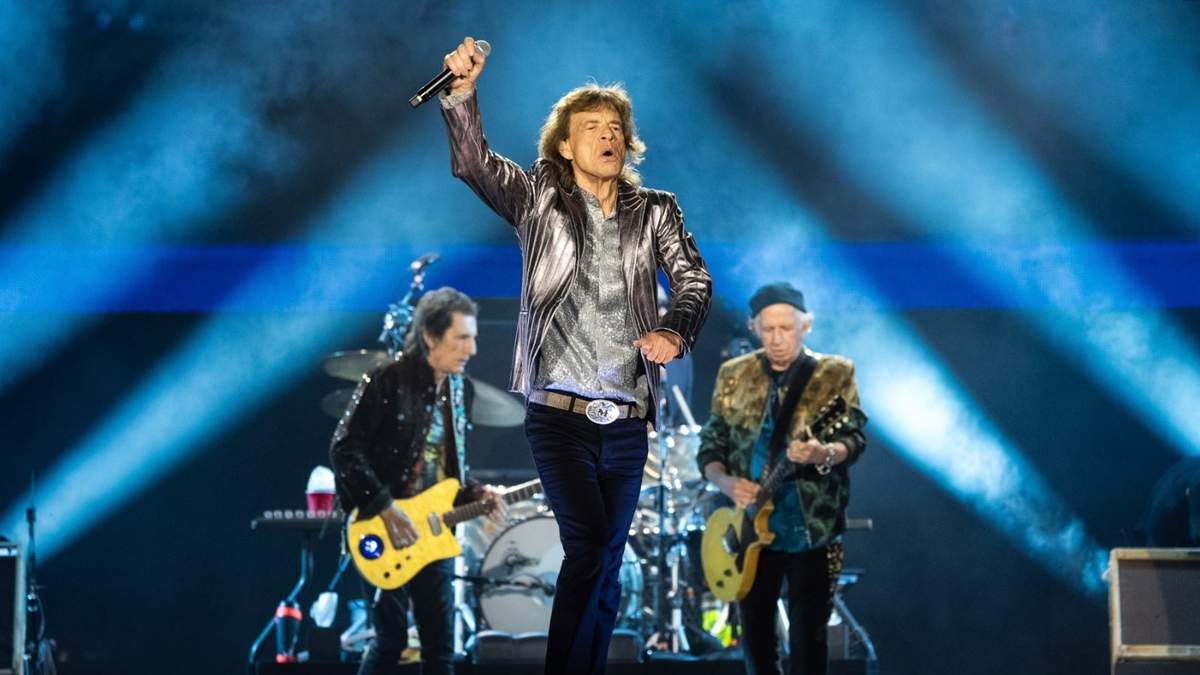 Mick Jagger de Los Rolling Stones se presenta en la primera noche de la etapa estadounidense de su gira "Hackney Diamonds" el domingo 28 de abril de 2024 en Houston