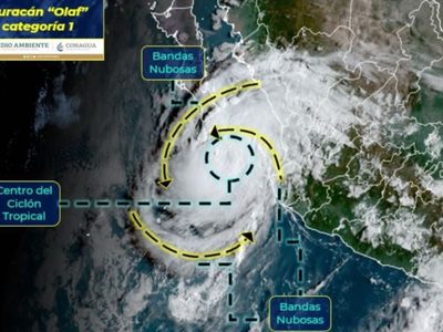Por "Olaf", cancelan vuelos en Los Cabos, BCS, y suspenden vacunación contra el covid-19