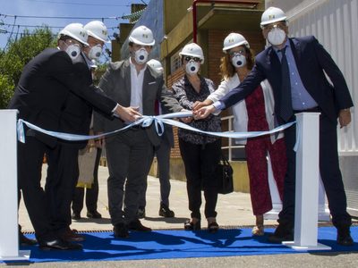 Darío Martínez formó parte de la inauguración de las obras de ampliación de la Subestación Glew