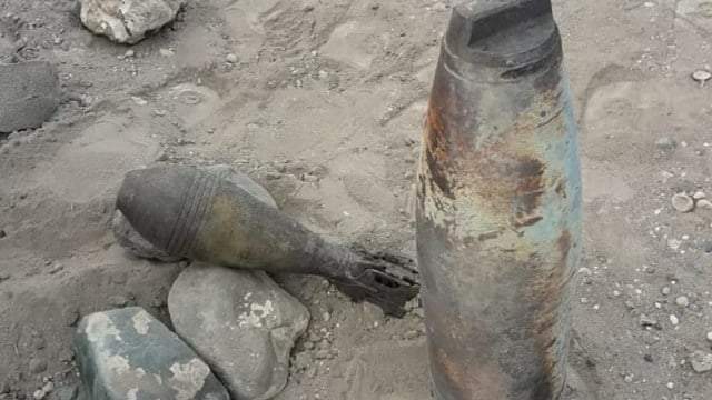 El explosivo hallado en El Chañar Fuente: (Twitter)