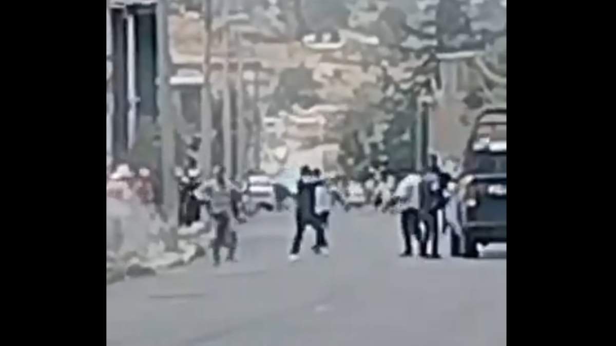 Un video mostró el momento de la balacera