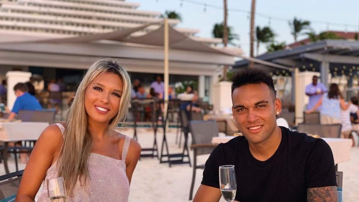 Agustina Gandolfo y Lautaro Martínez. Fuente: (Instagram)