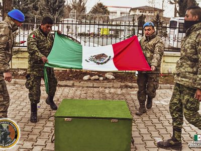 Restos de Proteo regresan a México tras morir durante las labores de rescate en Turquía