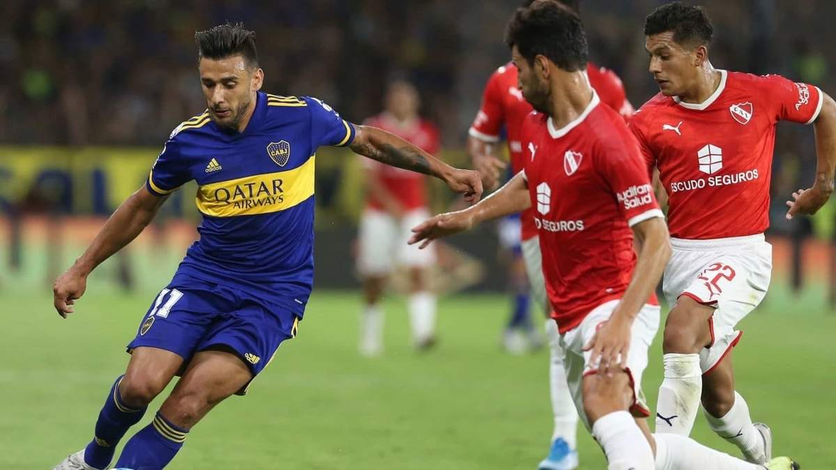 Boca - Independiente. Fuente: (Twitter).