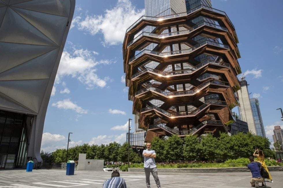 La escultura “The Vessel” en Manhattan, en la ciudad de Nueva York, el 30 de julio del 2021
