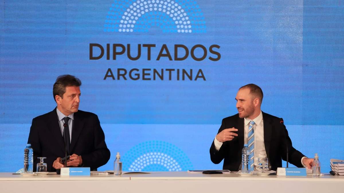Sergio Massa y Martín Guzmán. Fuente: (Twitter)