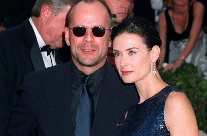 Bruce Willis y Demi Moore. Fuente: (Twitter)