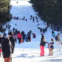 Ya se puede esquiar en el parque recreativo El Llano de Andacollo