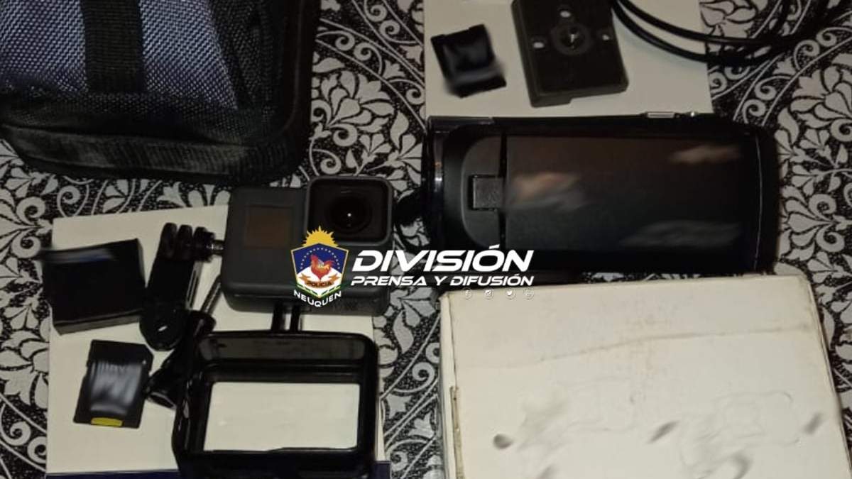 Elementos secuestrados por la Policía de Neuquén. Fuente: (Prensa Policía)