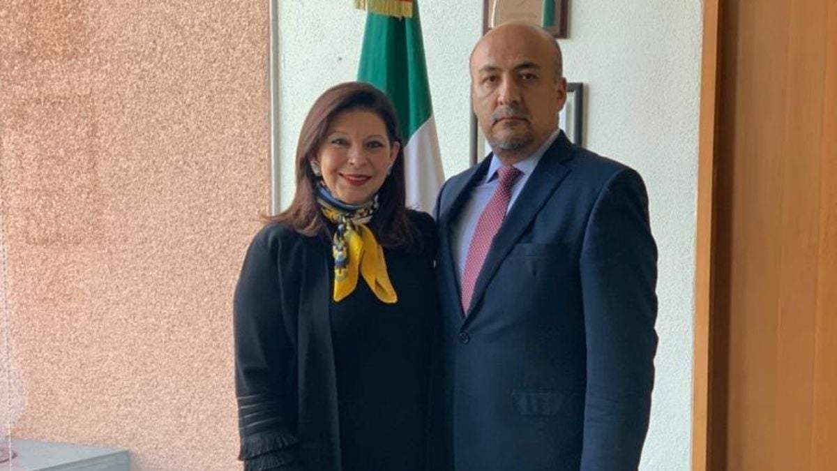 La embajadora de México en Bolivia, María Teresa Mercado Pérez