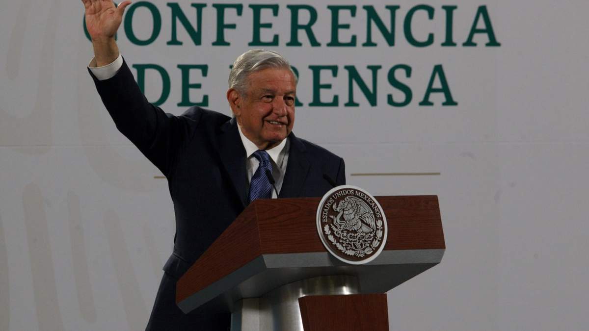 El presidente López Obrador en su rueda de prensa
