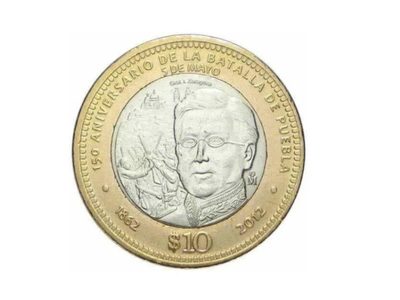 Hasta 25 mil pesos llegan a costar en internet las monedas conmemorativas de la Batalla de Puebla