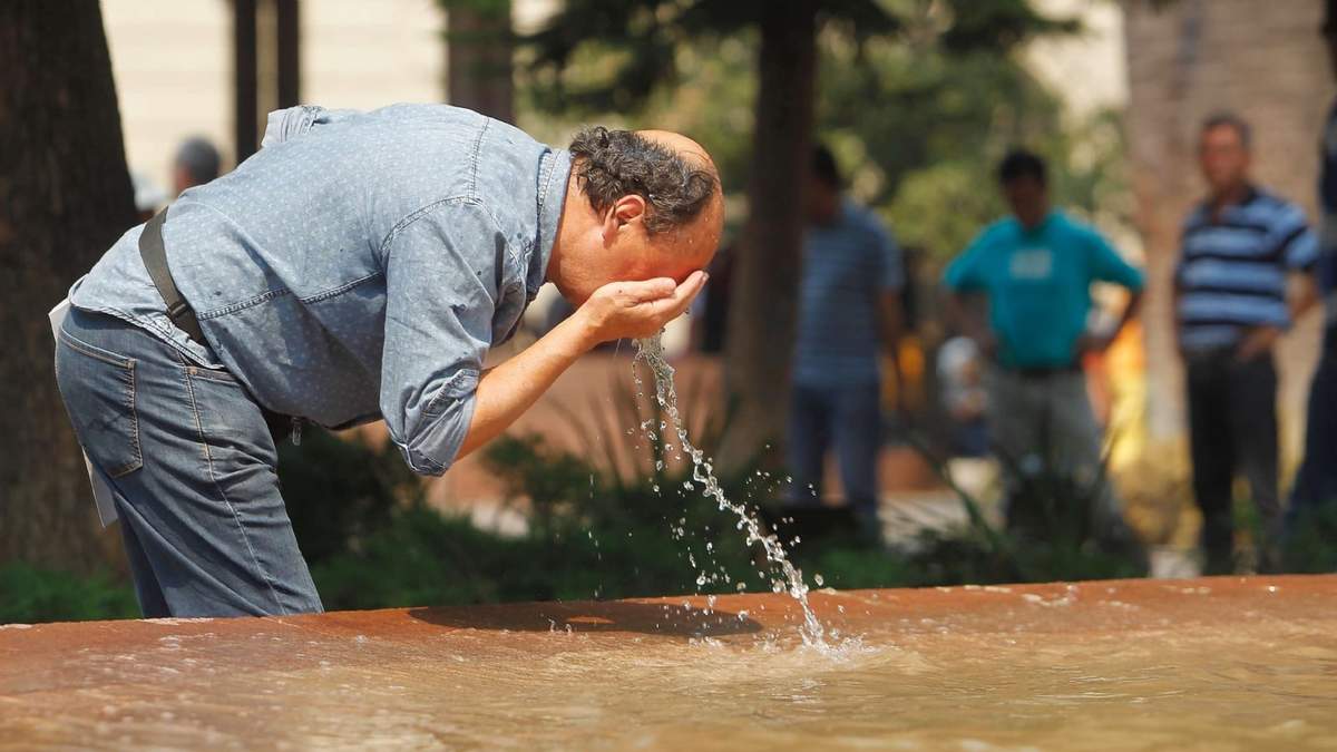 Ola de calor en gran parte del país. Fuente: (Twitter)