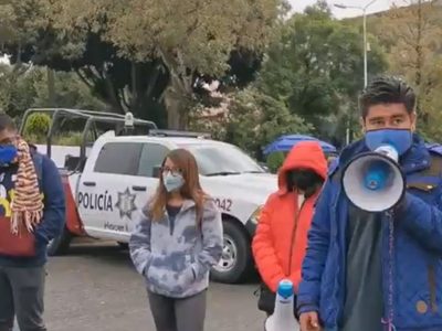 Estudiantes de Puebla denuncian desalojo violento en plena madrugada