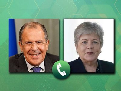 Bárcena platicó con el canciller ruso sobre el conflicto con Ucrania previo a la conferencia de paz