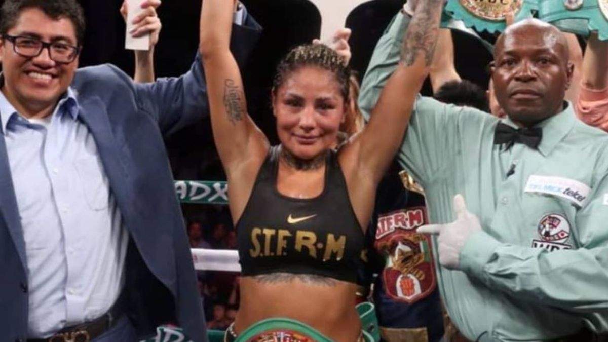 La boxeadora profesional Mariana “Barby” Juárez