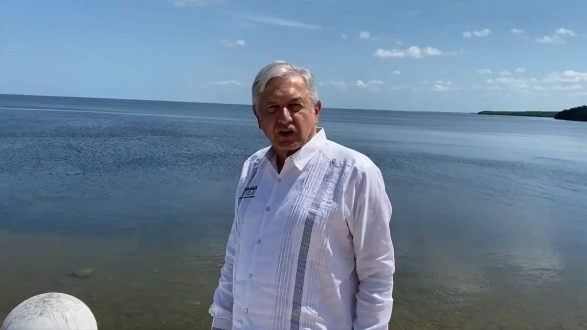 El presidente Andrés Manuel López Obrador en Campeche