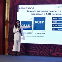 Luisa María Acalde admite que hay casi 100 mil desaparecidos en México
