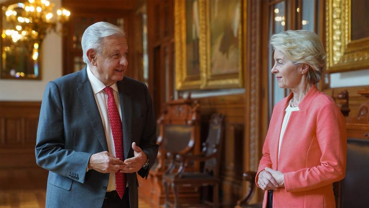 Von der Leyen y con López Obrador