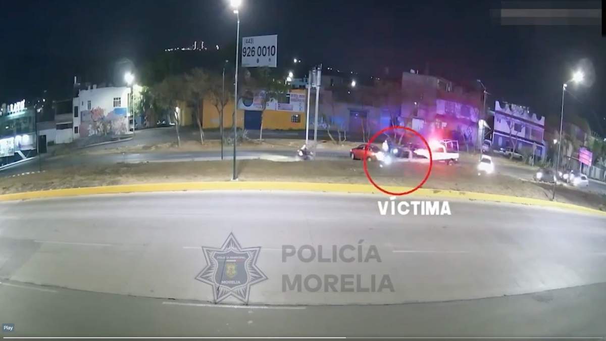 El momento fue captado en video