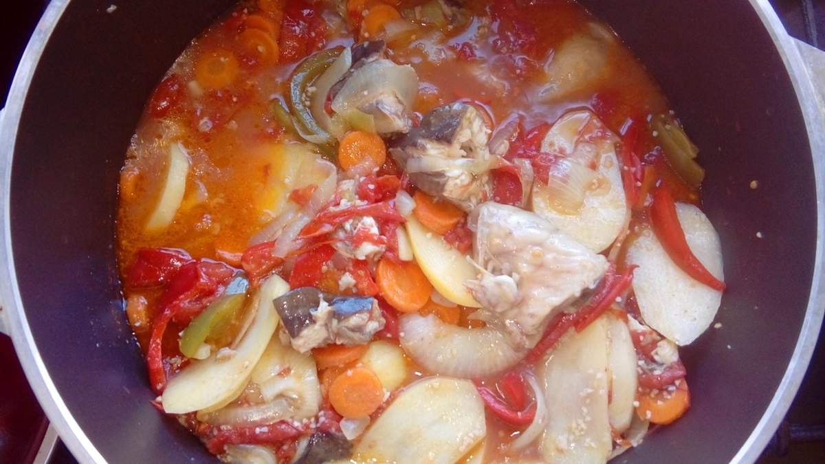 Cocina en vivo en la Fiesta del Pescador. Fuente: (Twitter).