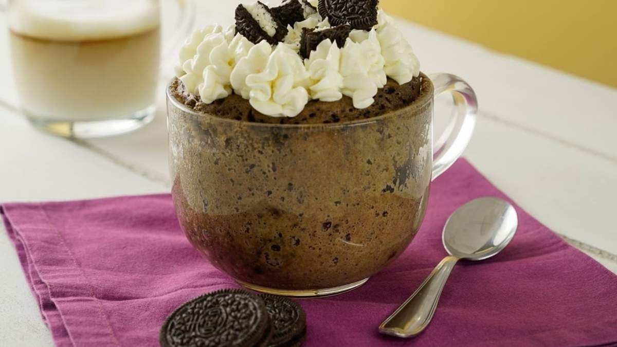 Torta oreo en taza. Fuente: (X)