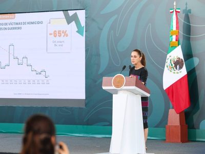 Sheinbaum presume reducción de homicidios y detención de criminales en Guerrero