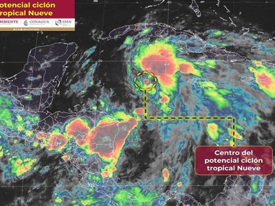 Y ahora el potencial ciclón Nueve amenaza a Quintana Roo; se convertiría en la tormenta Helene