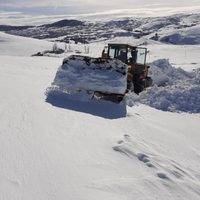 Por acumulación de nieve, está muy complicado el tránsito en las rutas