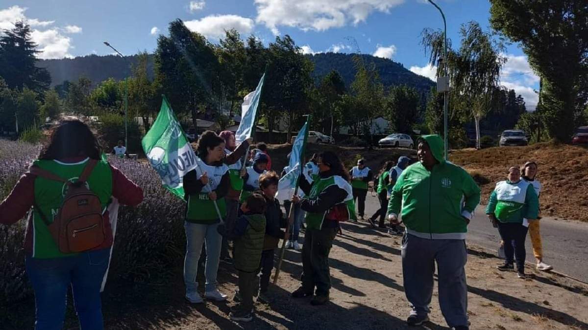 ATE llevó a las calles el reclamo por la trabajadora despedida. Fuente: (RSM)