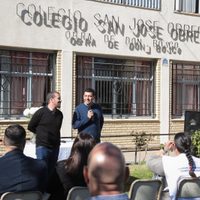 Koopmann estuvo en la inauguración del taller de panadería y repostería del Colegio San José Obrero