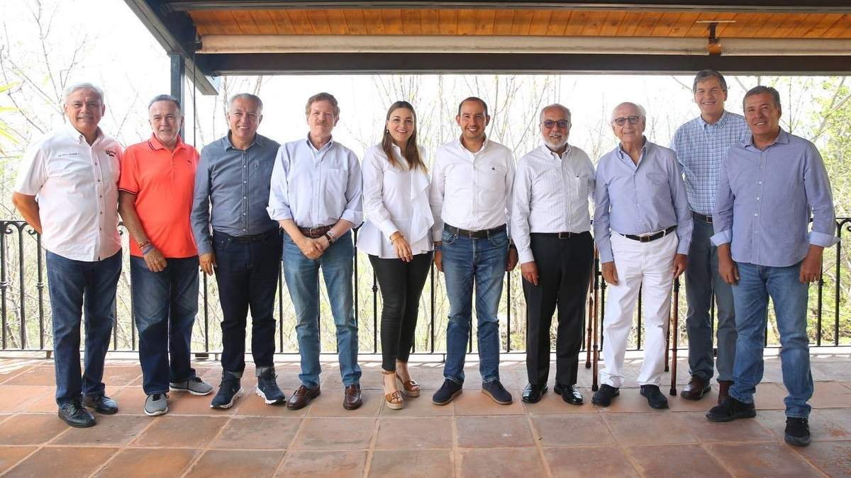 Exgobernadores del PAN se reunieron con Marko Cortés y Cecilia Patrón