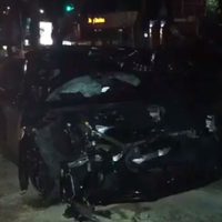 Alan Pulido choca su lujoso auto de 2.5 mdp (Video)