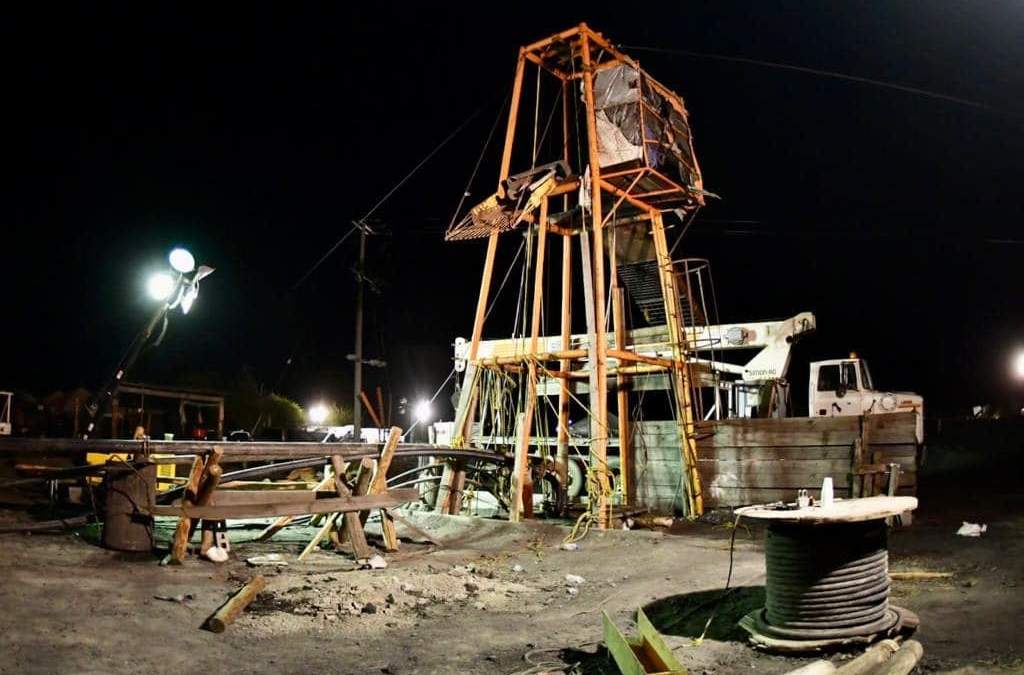 Pozo en la mina de Sabinas