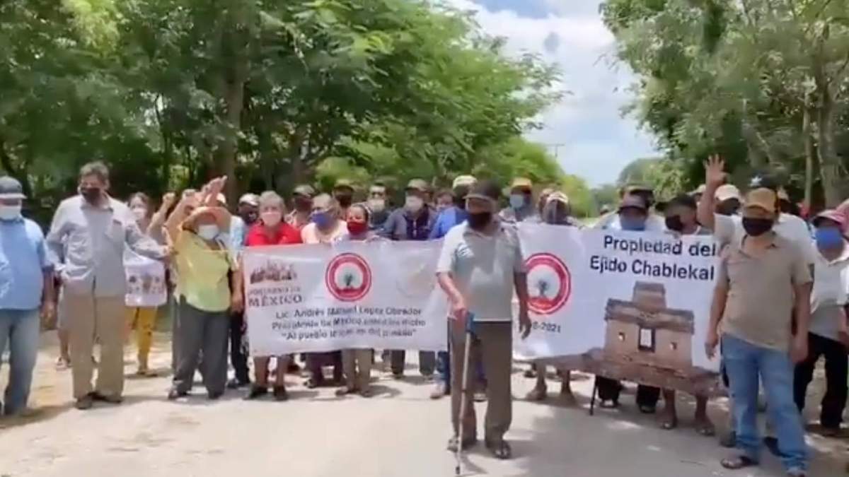 La protesta de ejidatarios